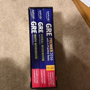 Kaplan GRE Premier 2016 Set - Blue with Red Accents